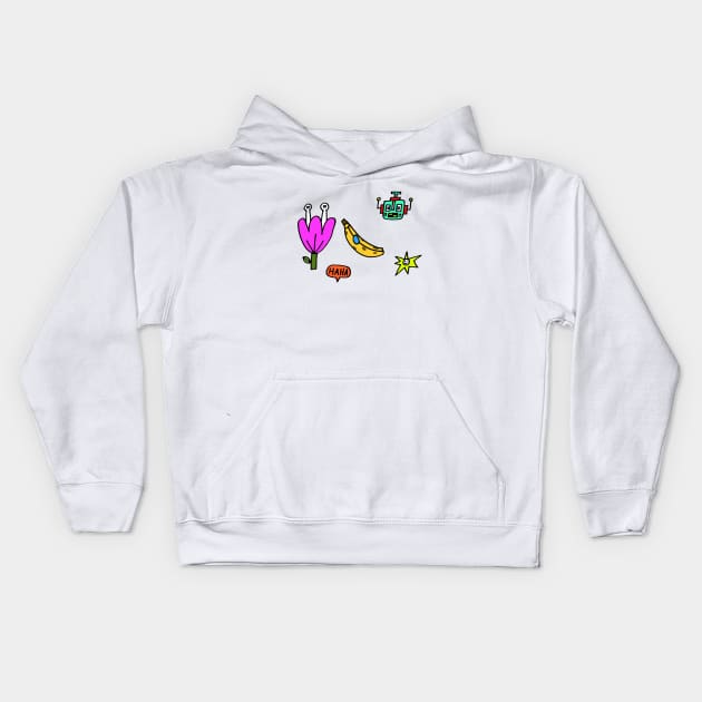 Doodle Kids Hoodie by AdrianaStore